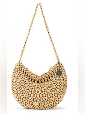 The Sak Wooden Beaded Montara Shoulder Bag.